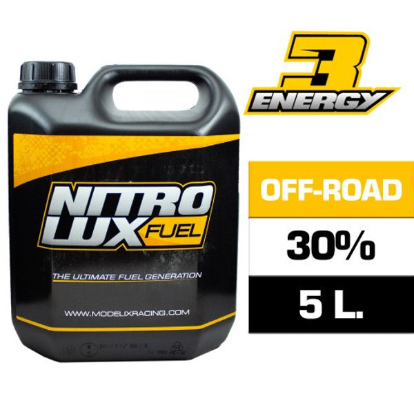 NITROLUX Energy 3 Off-Road PRO Nitro Race Fuel (30%) (5 L.) (1.3 Gal.) *PICKUP ONLY*