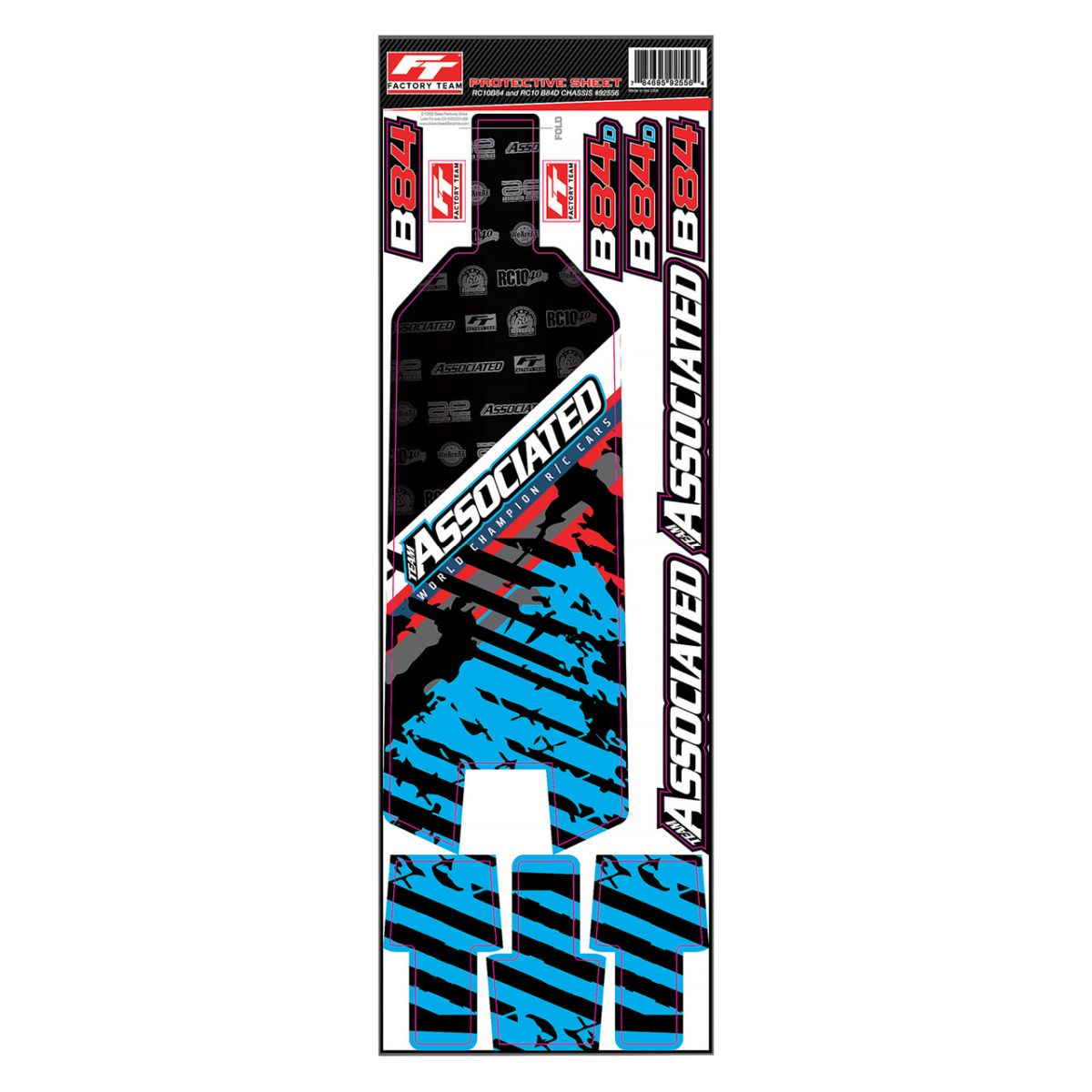 RC10B84 FT Chassis Protective Sheet