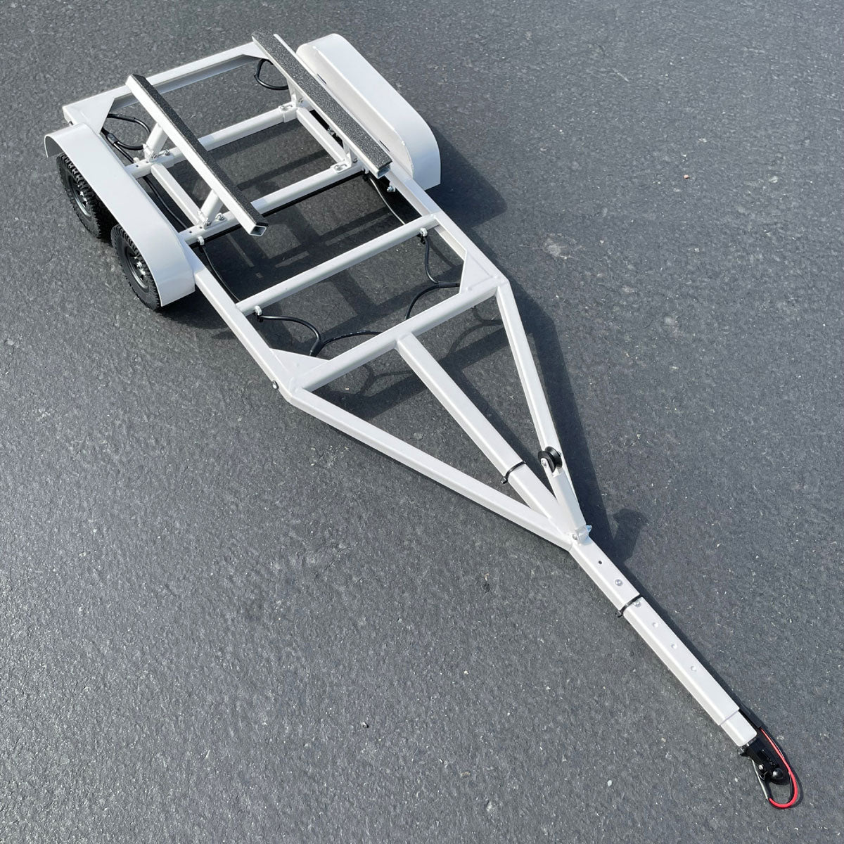 1/10 Scale Boat Trailer with LED Lights (White)