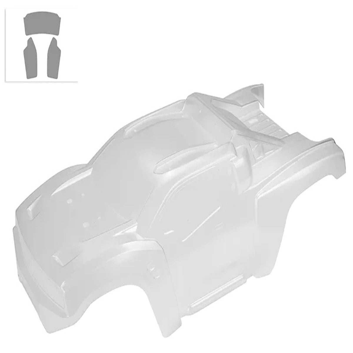 Corally Polycarbonate Body - Punisher 4 - Clear - Cut - 1 P