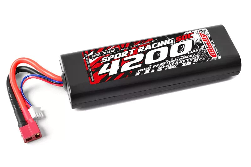 4000mAh 7.4v 2S 30C Hardcase LiPo Battery with Hardwired