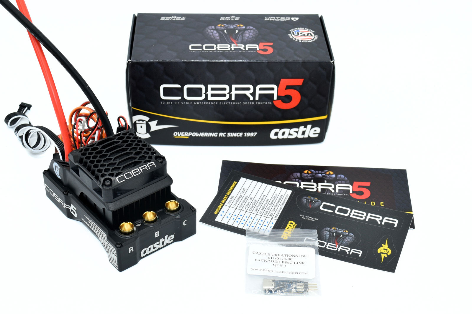 Cobra 5, 8S, 33.6V ESC, 20A PEAK BEC