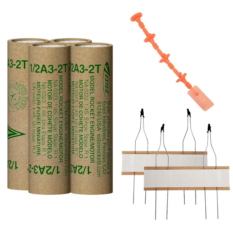 1/2A3-2T Model Rocket Engines (4pk)