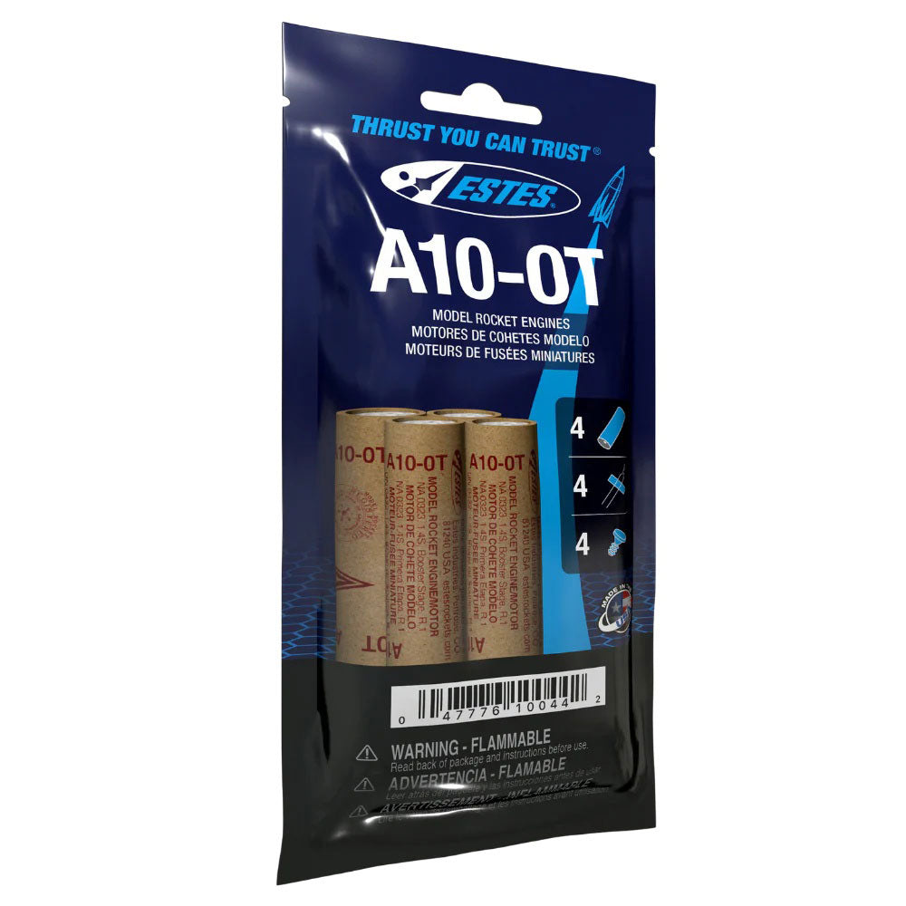 A10-0T Model Rocket Engines, (4pk)