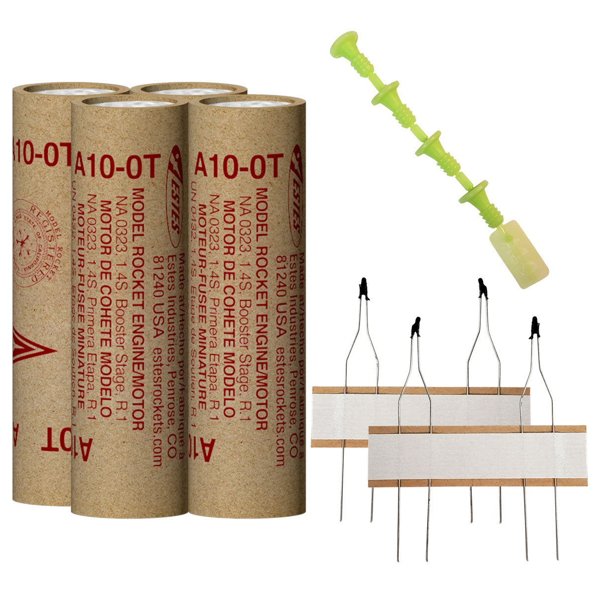 A10-0T Model Rocket Engines, (4pk)