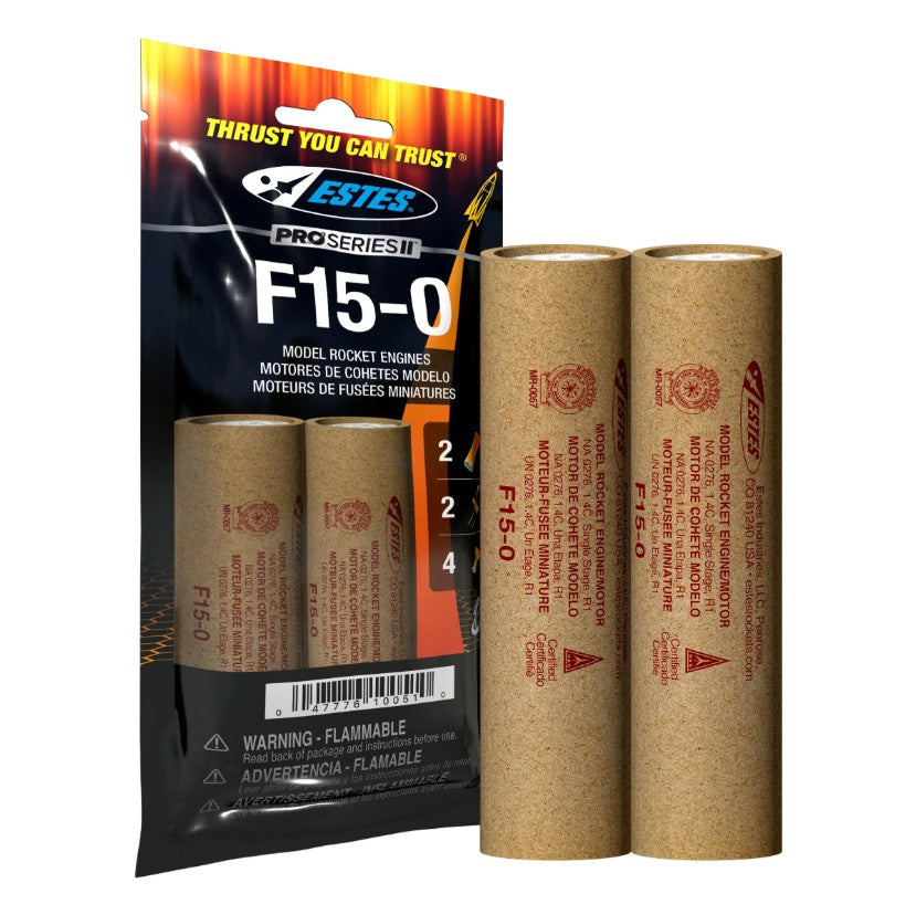 F15-0 29mm Model Rocket Engines (2pk)