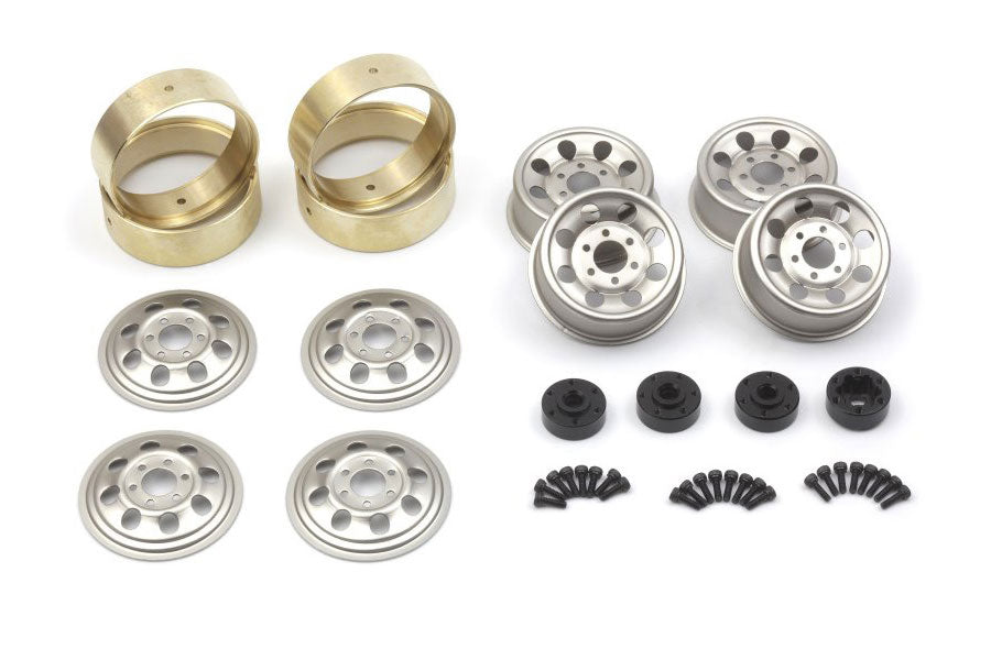 CS-8 Steel Beadlock Wheel 1.2in (Silver / 4pcs)