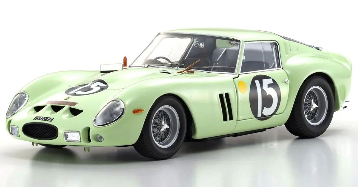 1/18 Ferrari 250GTO 1962 Good Wood #15 (Light Green) Diecast