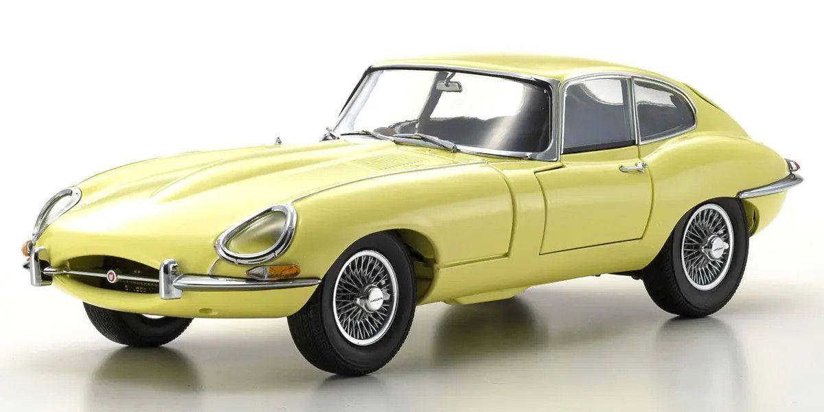 1/18 Jaguar E-Type (Pale Primrose) Diecast Model