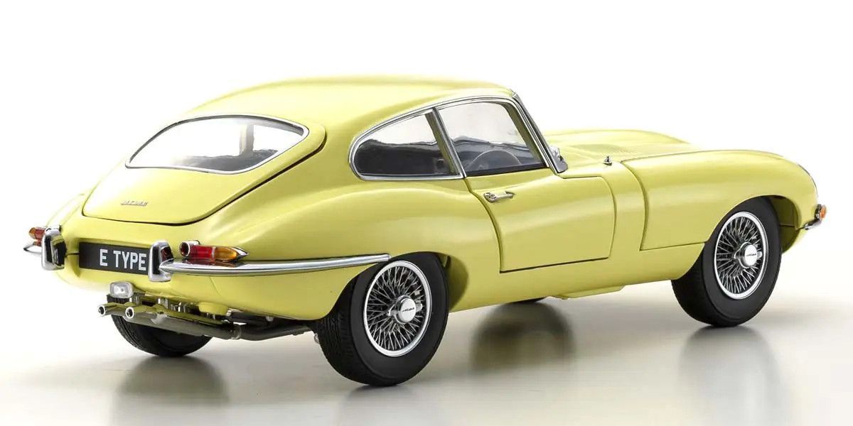 1/18 Jaguar E-Type (Pale Primrose) Diecast Model