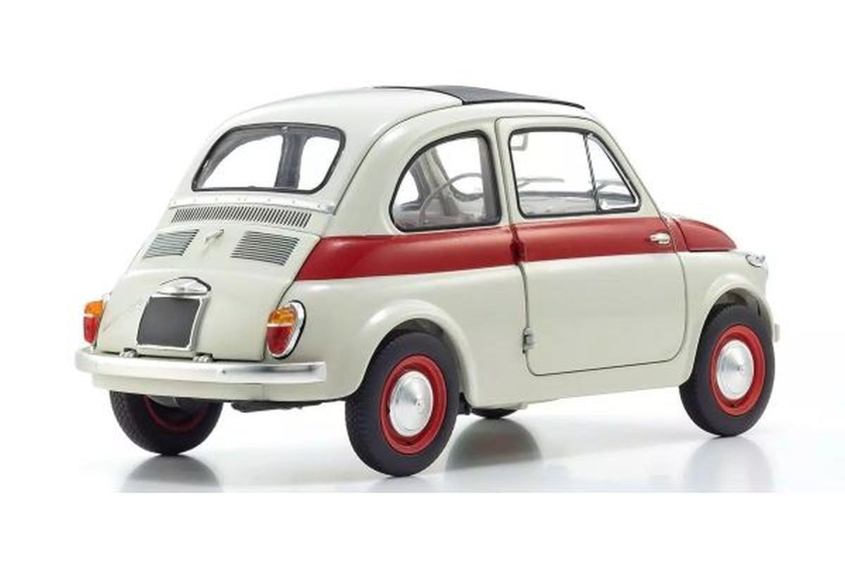 1/18 Fiat NOUVA 500 Sport Light Gray/Red Line Diecast