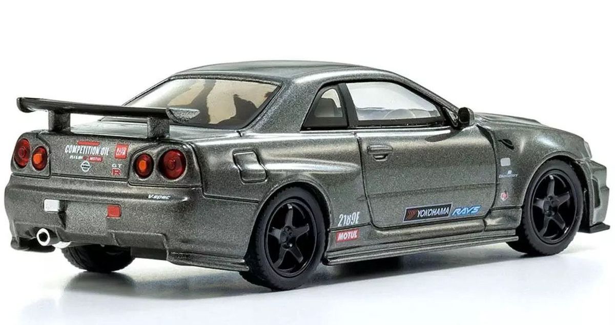 MOTN 1/64 Nissan Skyline R34 GT-R Nismo CRS Ver. with LED