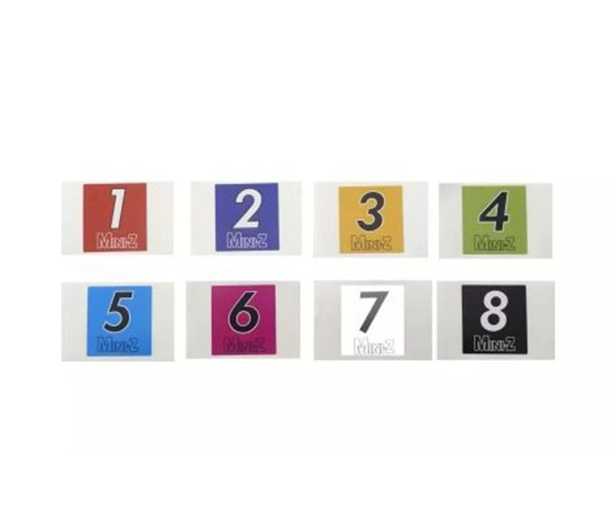 Mini-Z Car Number (No.1-8/50set)