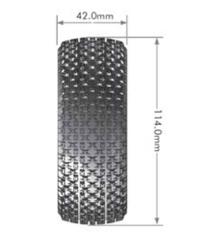 B-Pirate 1/8 Off-Road Buggy Tires, Super Soft, Unmounted