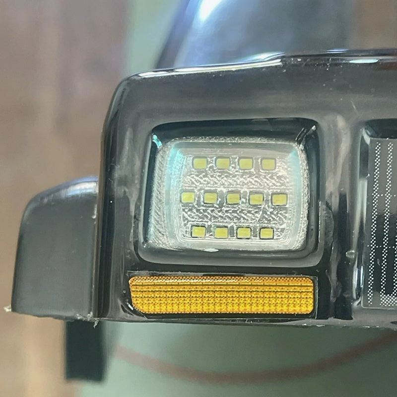 19mm Rectangular Headlight Buckets