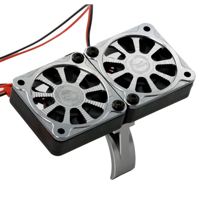 1/8 Aluminum Heatsink 40mm Dual High Speed Cooling Fans