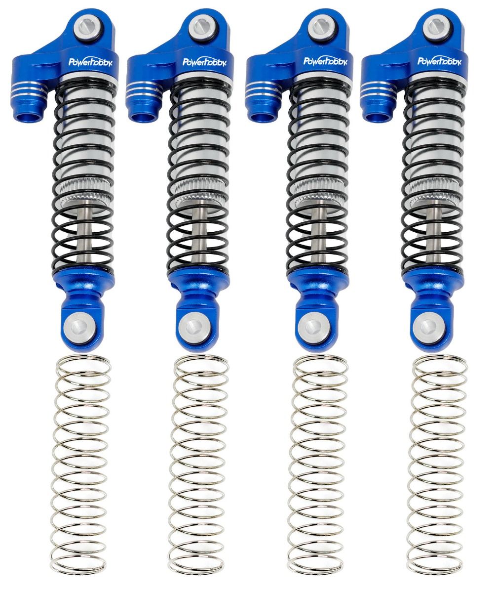 Aluminum 51mm Long Travel Shocks, Blue, for Traxxas