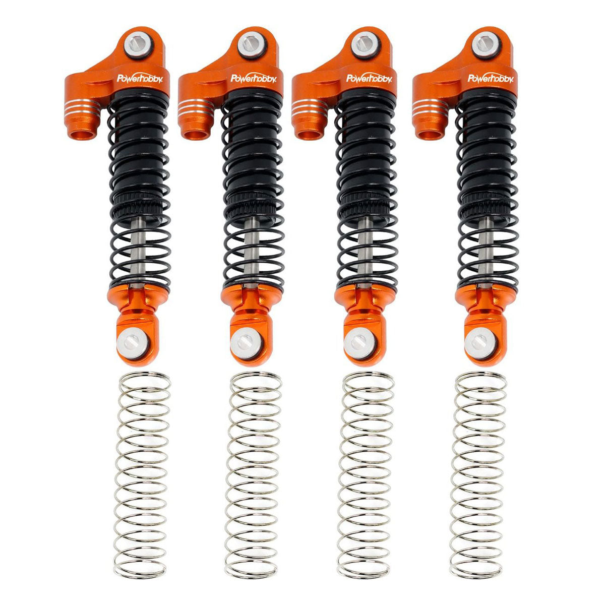 Aluminum 51mm Long Travel Shocks, Orange, for Traxxas
