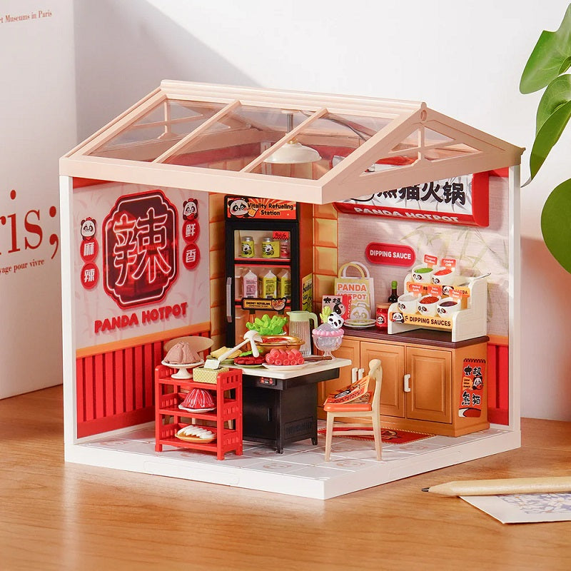 Panda Hot Pot DIY Miniature House