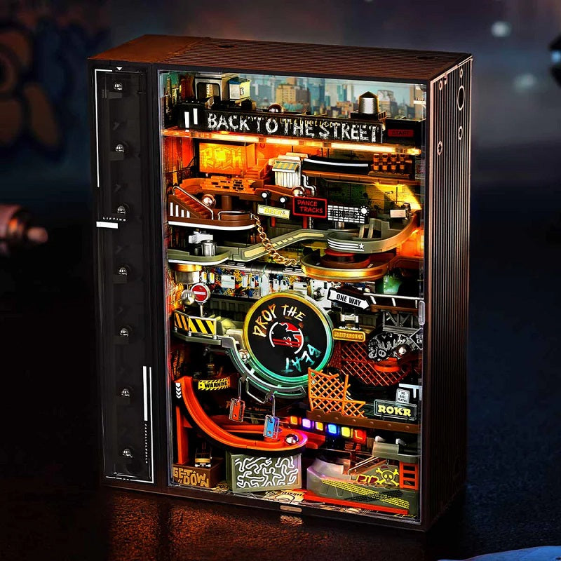 Hip-Hop Street Marble Run Mechanical 3D Puzzle