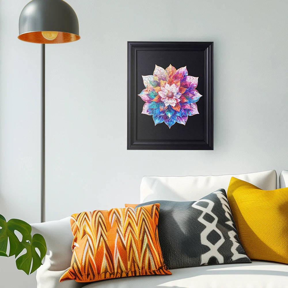 Rowood Mystic Mandala Flower Wooden Jigsaw Puzzle