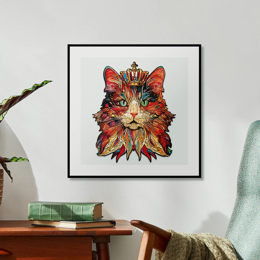 Rowood Cat King 200pc Wooden Jigsaw Puzzle