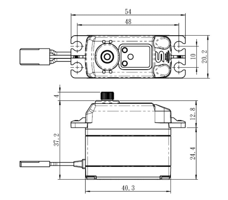 High Torque Digital Servo, 0.085sec / 347.2oz @ 8.4V