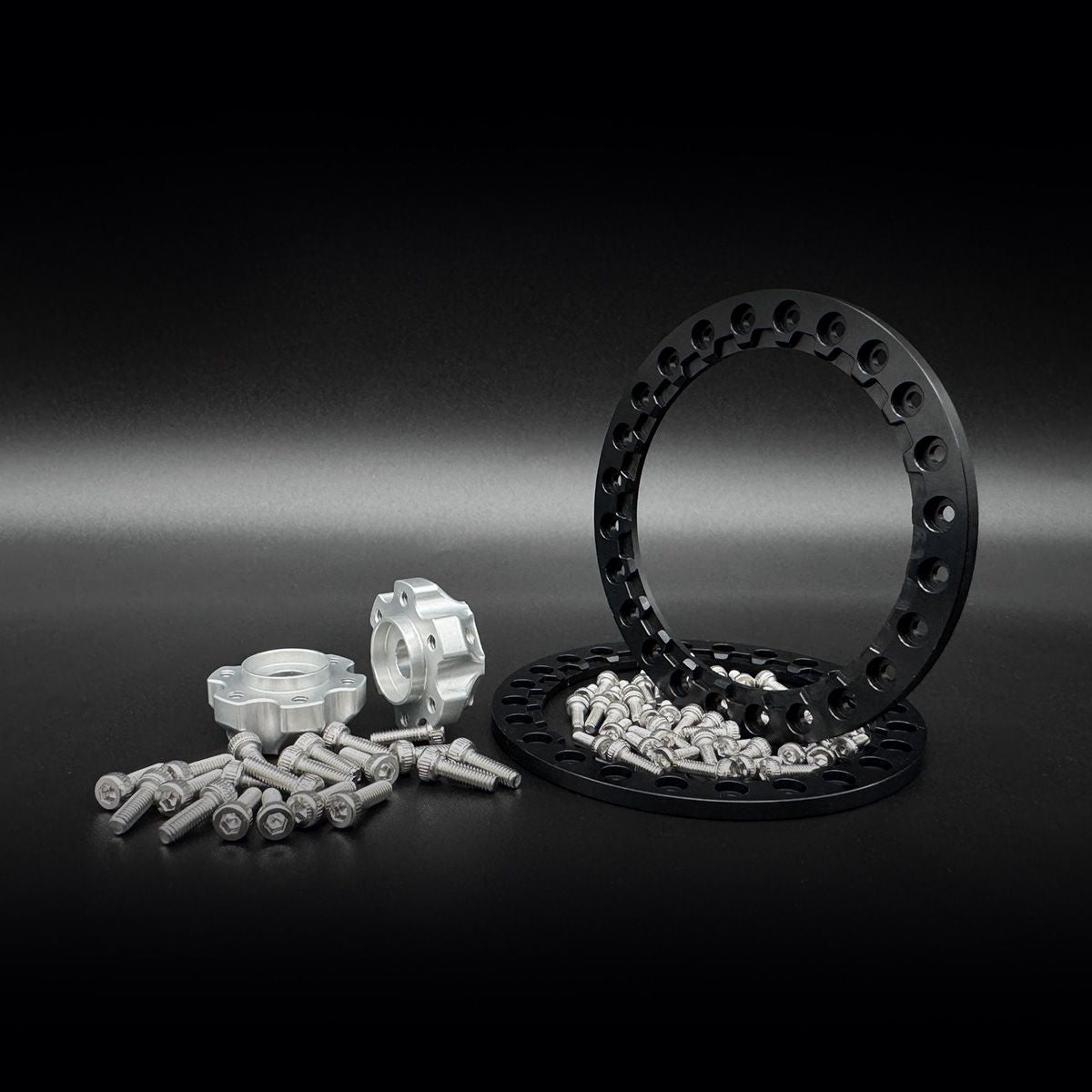 2.2 "Shield" Aluminum Beadlock Wheels w/Hubs (2)