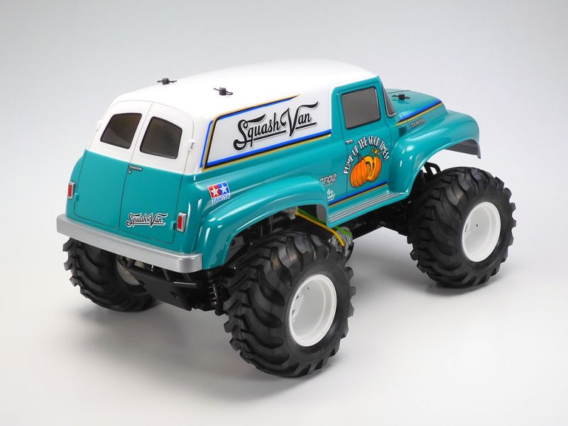 RC Squash Van, GF-02 Green/White Painted Body