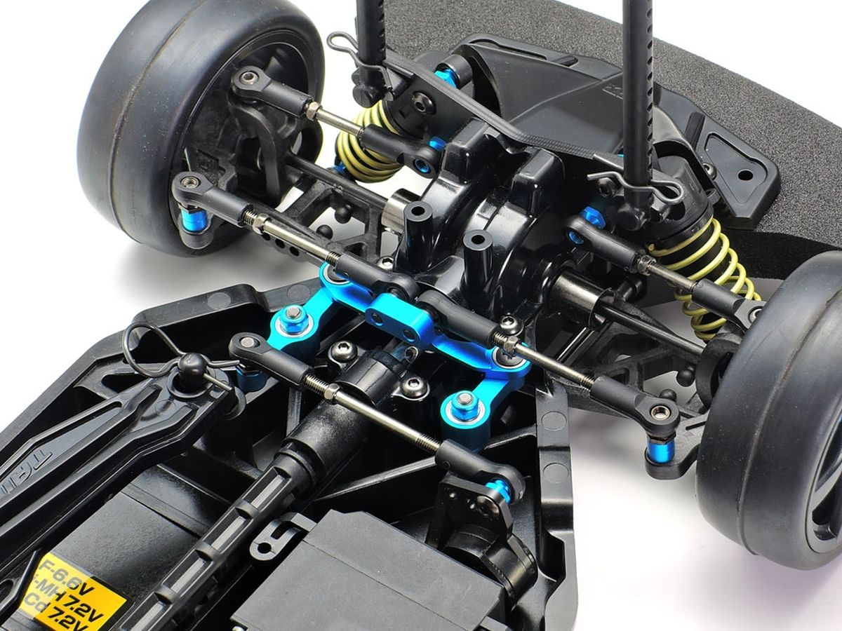 RC Type-S Aluminum Steering Set, TT-02 (Long Tie-Rod)