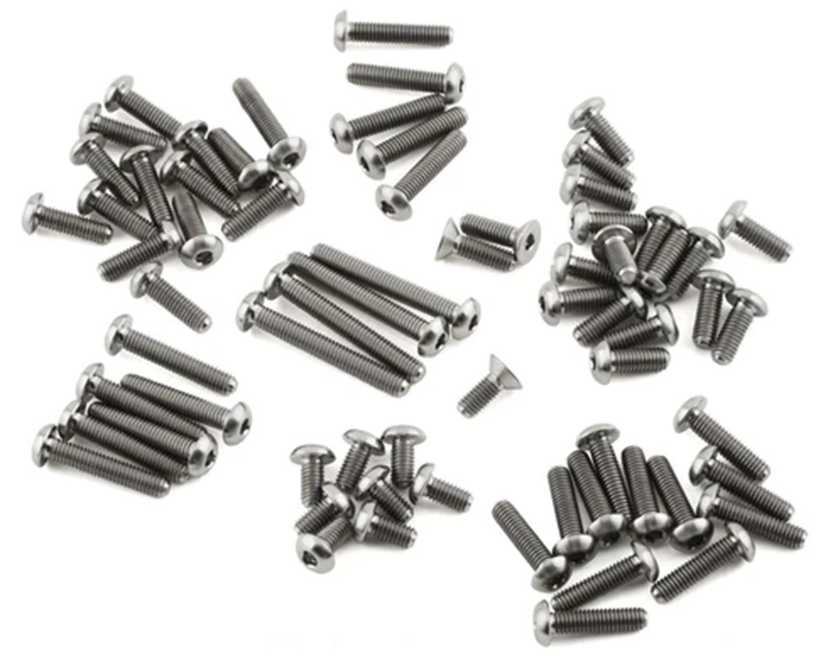Team Associated B84 HyperLite Titanium Upper Screw Kit,