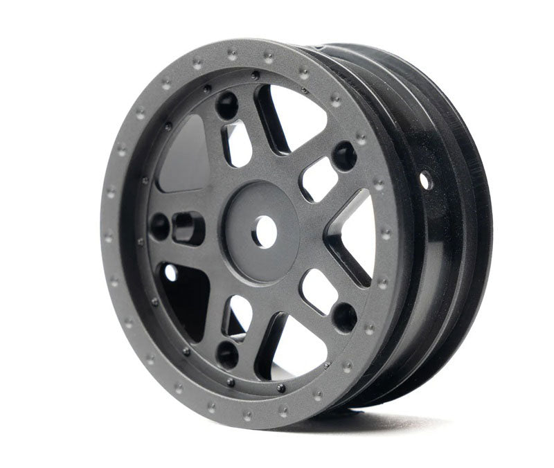 1/10 Whiplash Front 2.2" 12mm Sprint Car Wheels (2) (Orange)