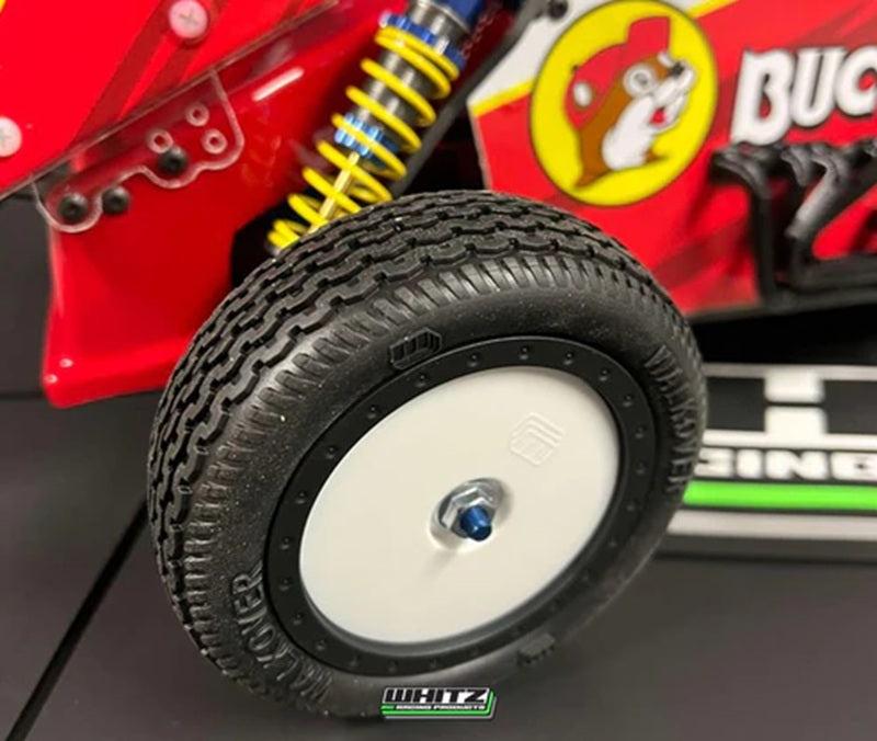 1/10 Whiplash Rear 2.2" 12mm Sprint Car Wheels (2) (White)
