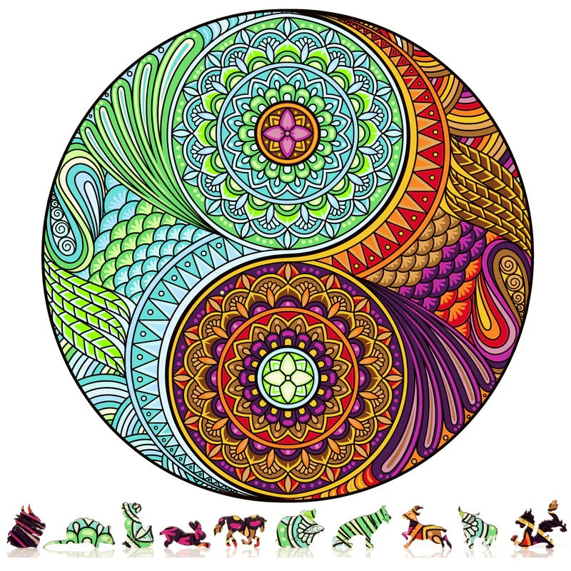 Yin Yang Wooden Jigsaw Puzzle, 500 pcs