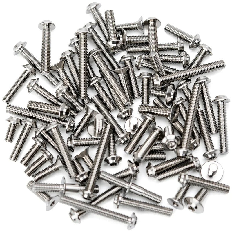 Pro Duty Titanium Upper Screw Set - Schumacher Cat PB - 95pc