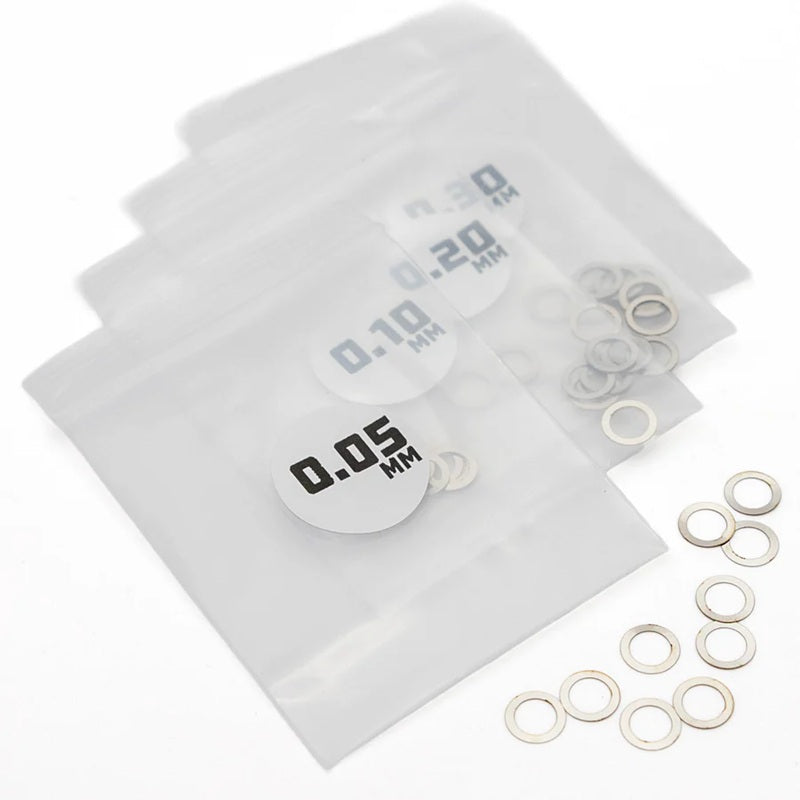 MicroTune Shims - 5mm ID x 0.05, 0.10, 0.20, 0.30 - 10pcs