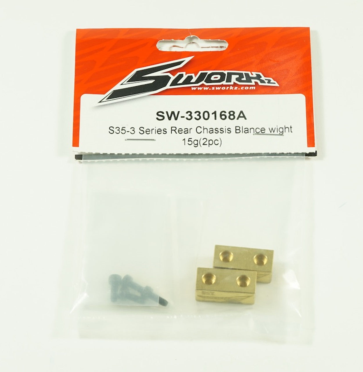 SWORKz Rear Chassis Balance weight 15g (2pc)¬†