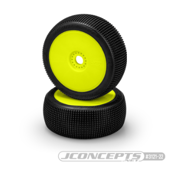 Reflex - 1/8 Buggy Pre-mounted Tires Yellow