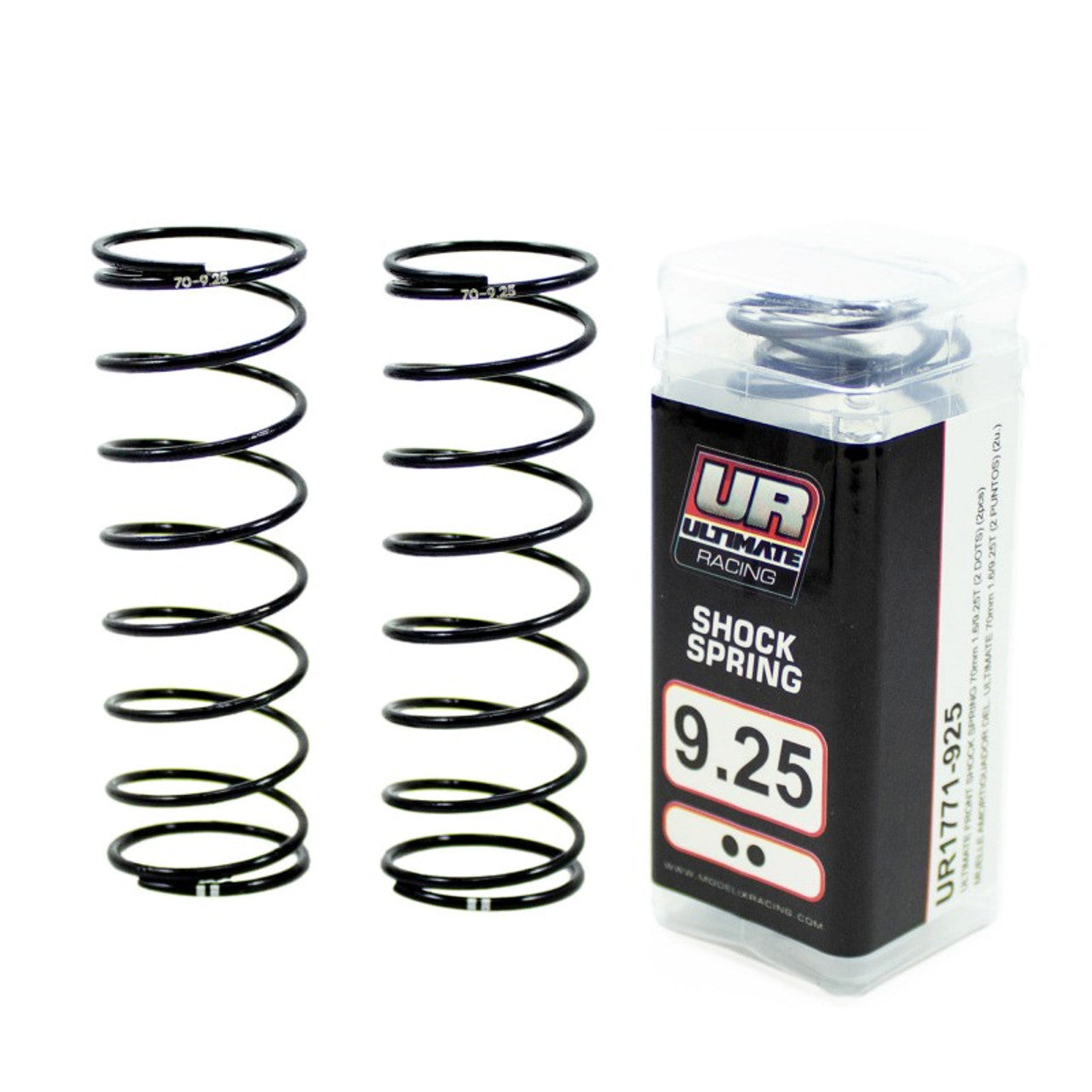 Ultimate Racing Front Shock Springs (70MM 1.6/9.25T) (2 DOTS) (2PCS)¬†