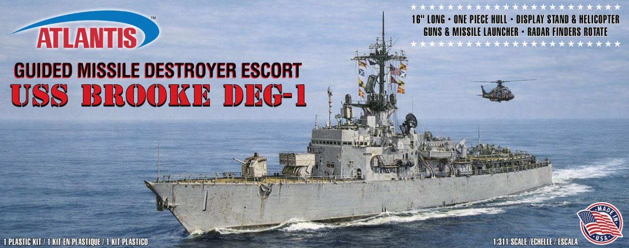 1/310 USS Brooke DDG-1 Plastic Model