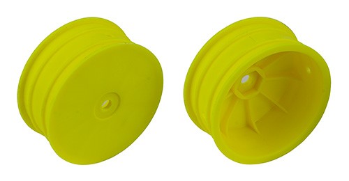 4WD Front Wheels, 2.2" 12mm hex, +1.5mm, fluorescent