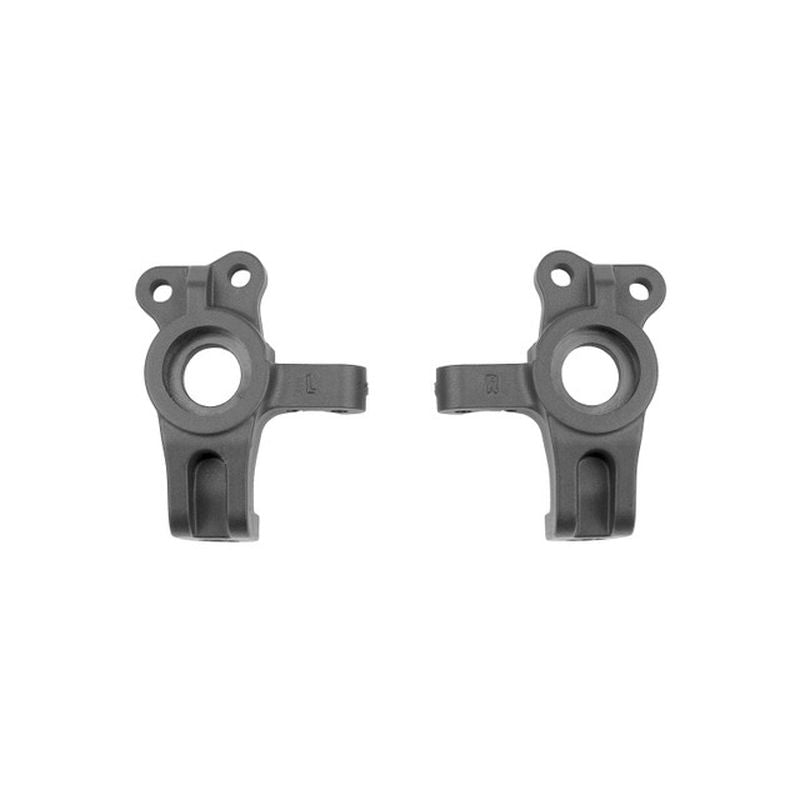 RC10B84 FT Carbon Steering Blocks, Adjustable KPI