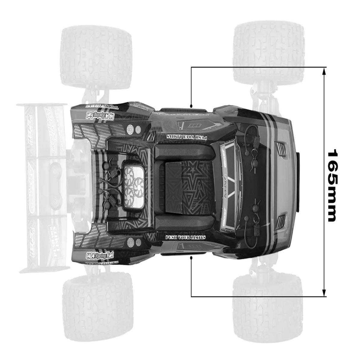 Corally Polycarbonate Body - Punisher 4 - Clear - Cut - 1 P