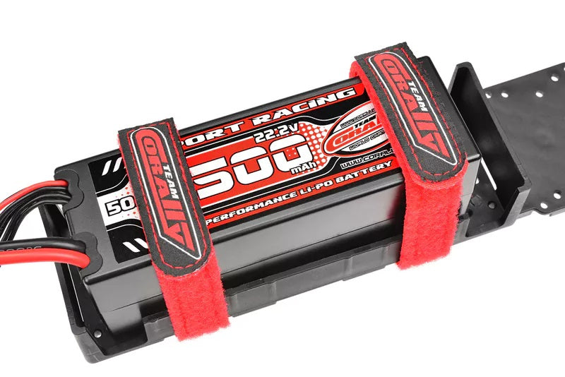 Pro Battery Straps - 300x20mm - Metal Buckle - Silicone