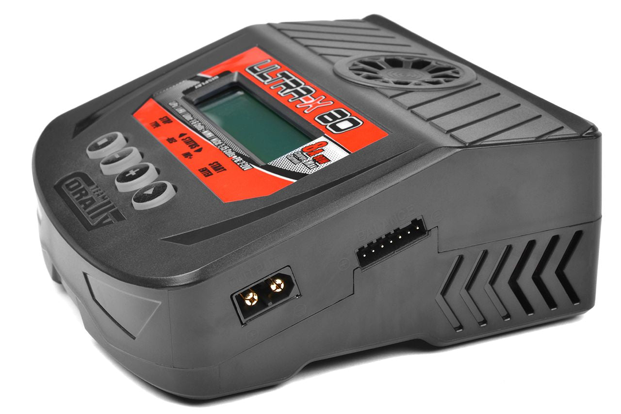 Ultra-X 80 AC/DC Balance Charger, 80W, 1-6S Lixx, 1-15