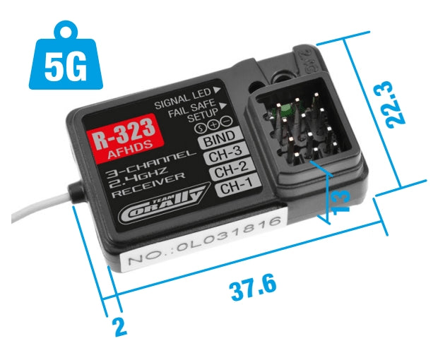 CT2R 2-Channel 2.4GHZ Digital Radio Control System