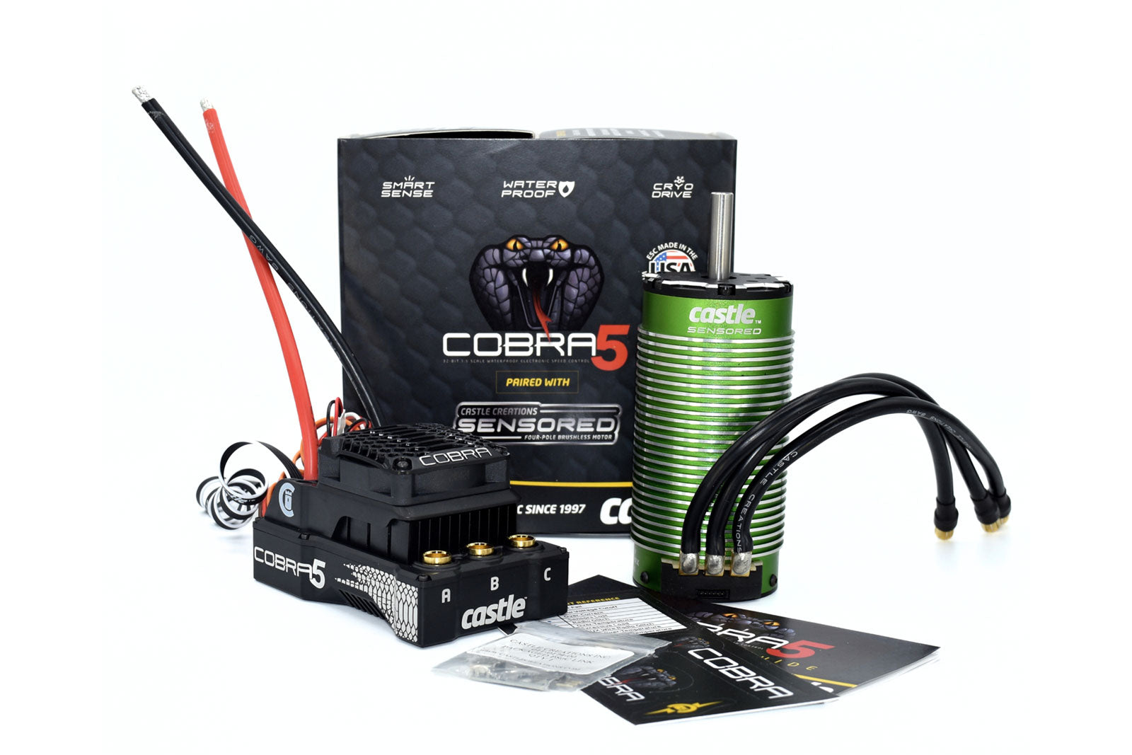 Cobra 5, 8S, 33.6V ESC, 20A PEAK BEC w/2028-1100KV