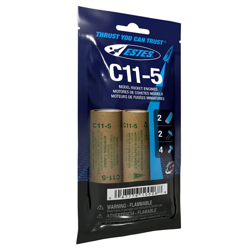 C11-5 Model Rocket Engines, (2pk)