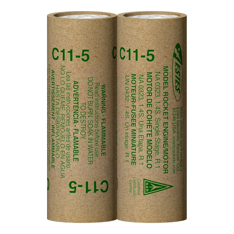 C11-5 Model Rocket Engines, (2pk)