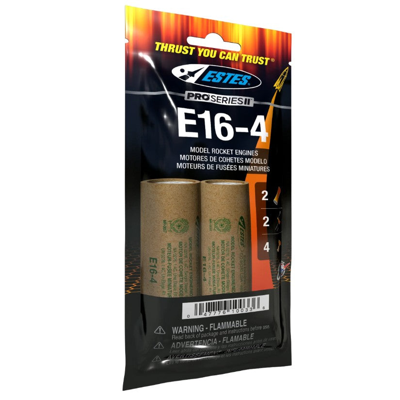 E16-4 29mm Model Rocket Engines (2pk)